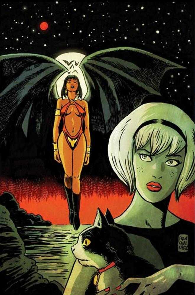 Sabrina The Teenage Witch Vampirella #1 Cover I Francesco Francavilla Metal Premium Variant